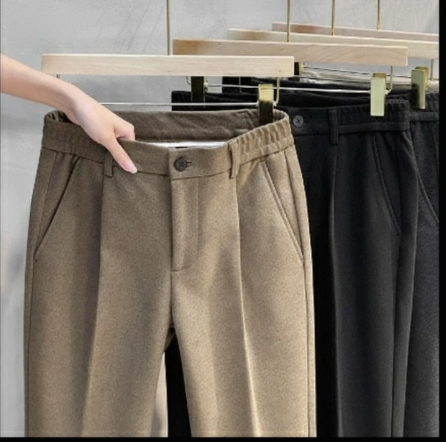 Linnoir: Urban Pleat Tailored Trousers