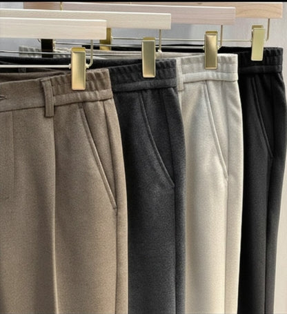 Linnoir: Urban Pleat Tailored Trousers