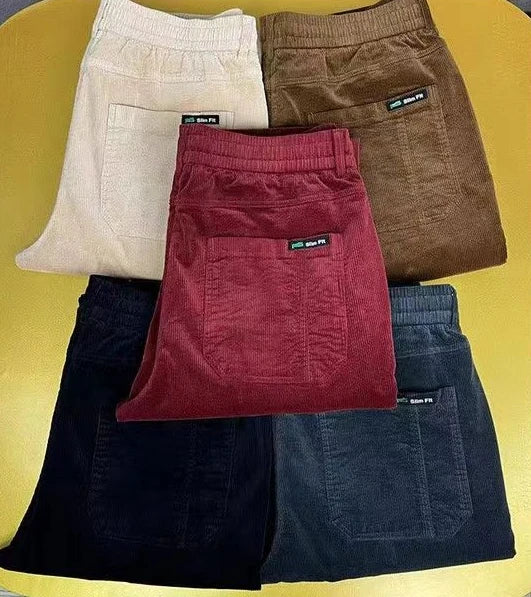 Linnoir: Corduroy Office Tailored Trousers