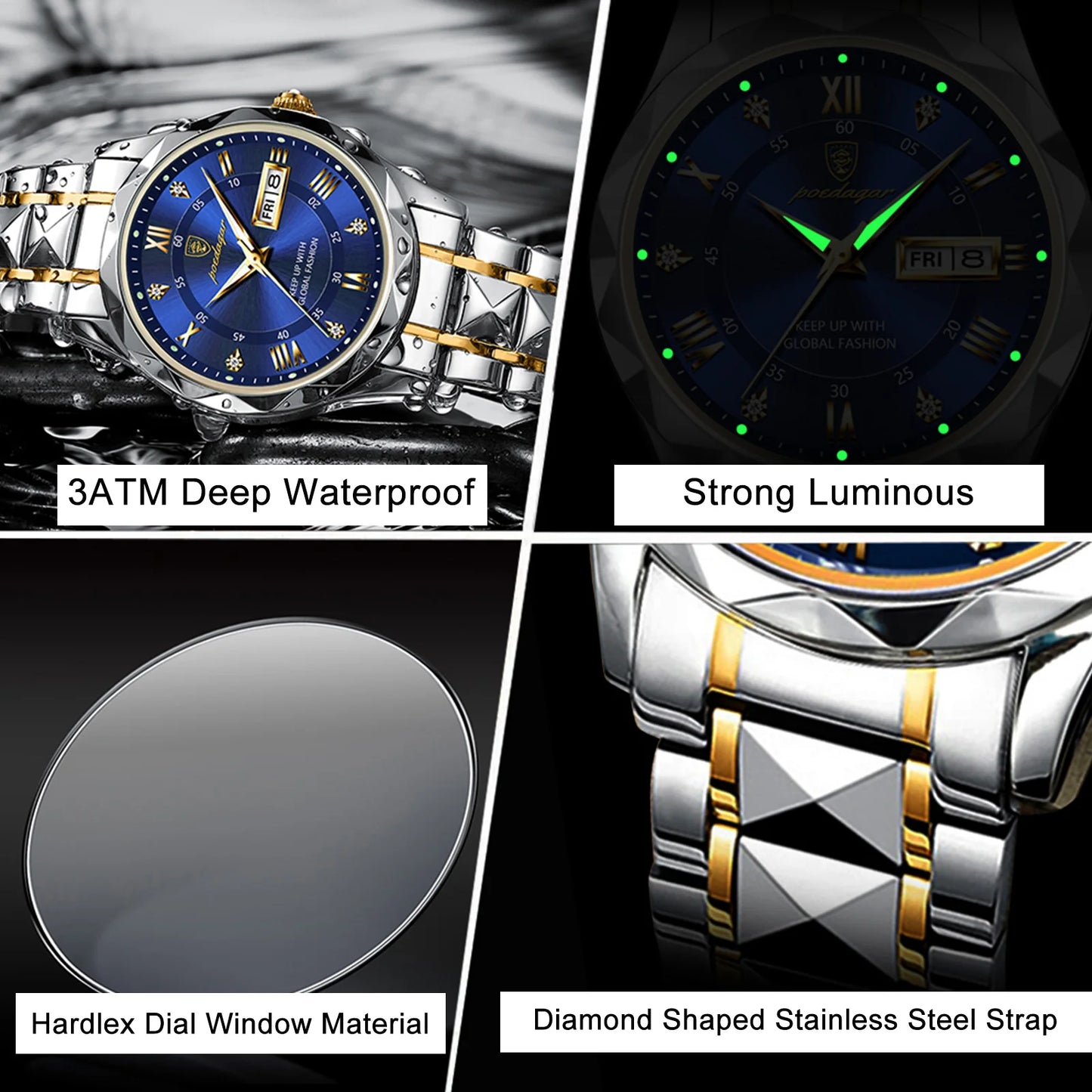 POEDAGAR luxury watch Linnoir