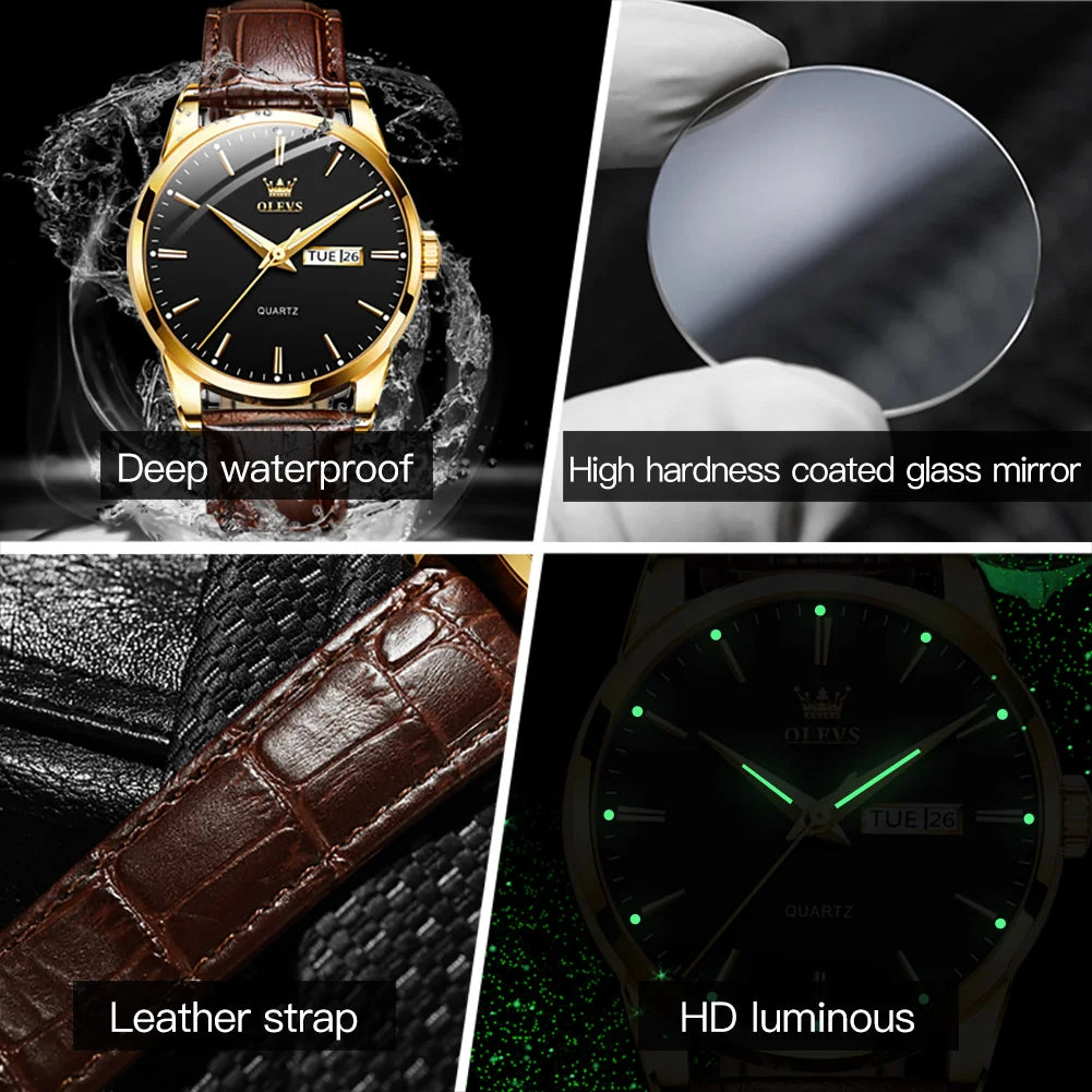 OLEVS CLASSIC QUARTZ Linnoir