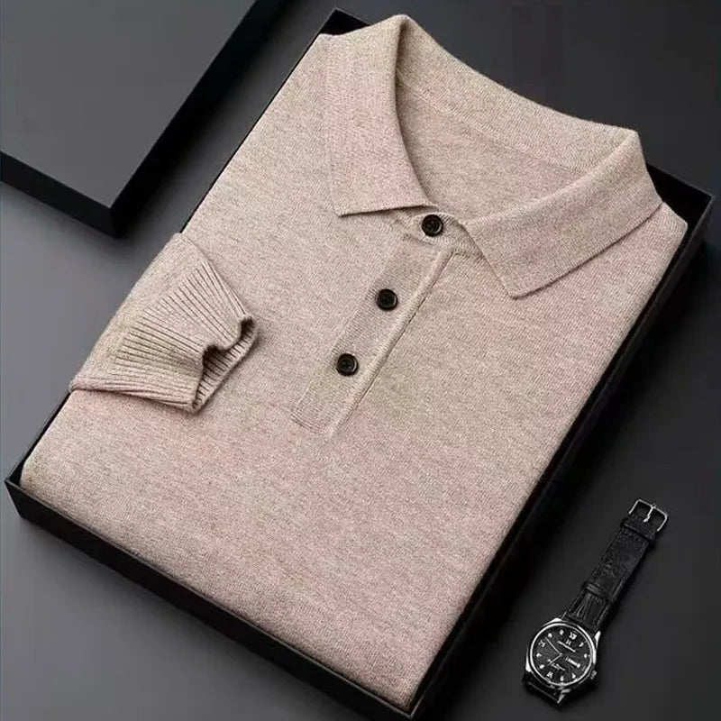 Linnoir: Polo Knitwear Classic Collar