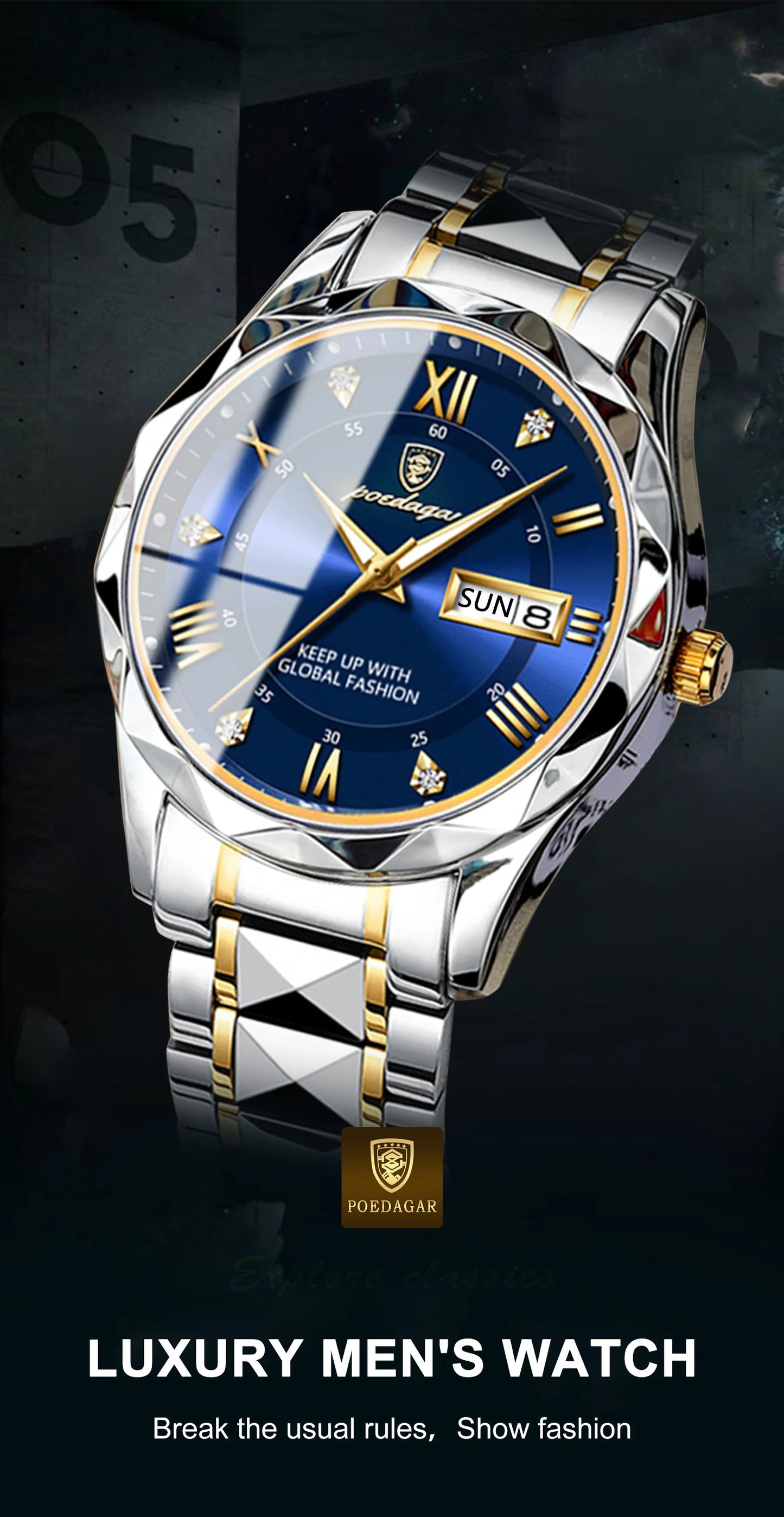 POEDAGAR luxury watch Linnoir