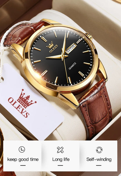 OLEVS CLASSIC QUARTZ Linnoir