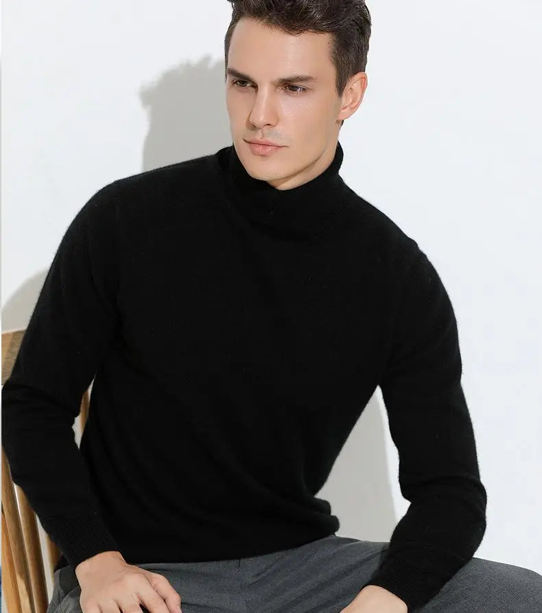 Linnoir: Pure Cashmere Turtleneck Sweater
