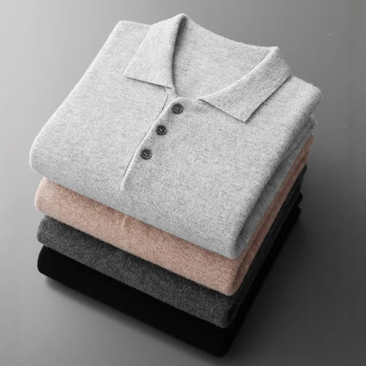 Linnoir: Polo Knitwear Classic Collar