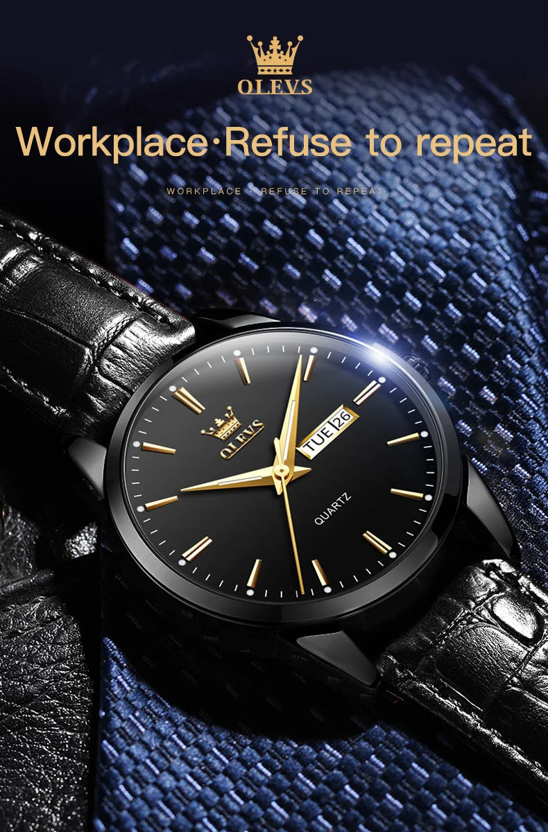 OLEVS CLASSIC QUARTZ Linnoir