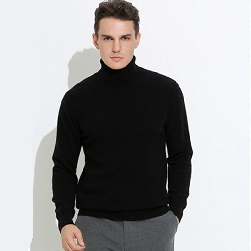 Linnoir: Pure Cashmere Turtleneck Sweater